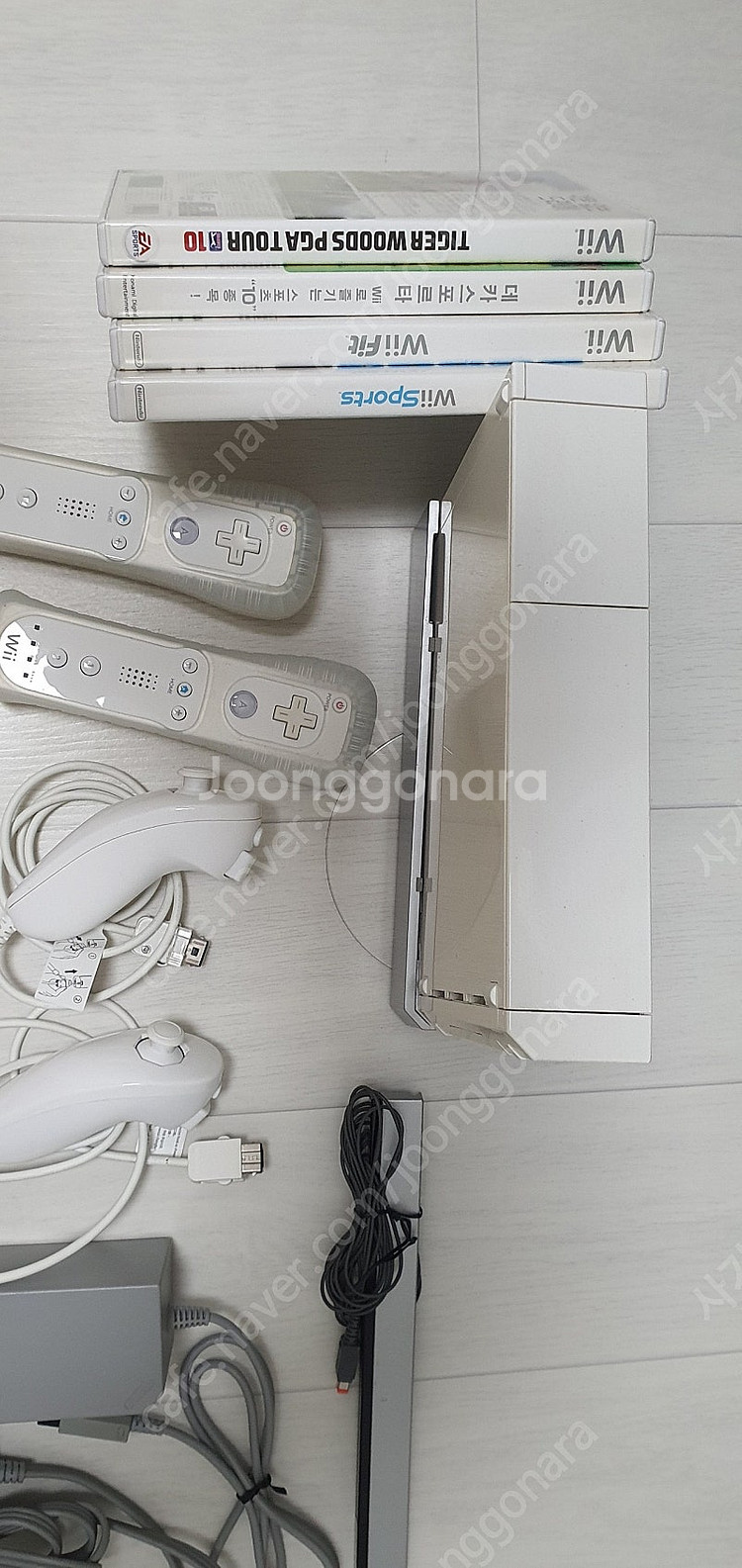 wii 2인세트, 게임CD 4장 및 발란스 보드 등 전...--2