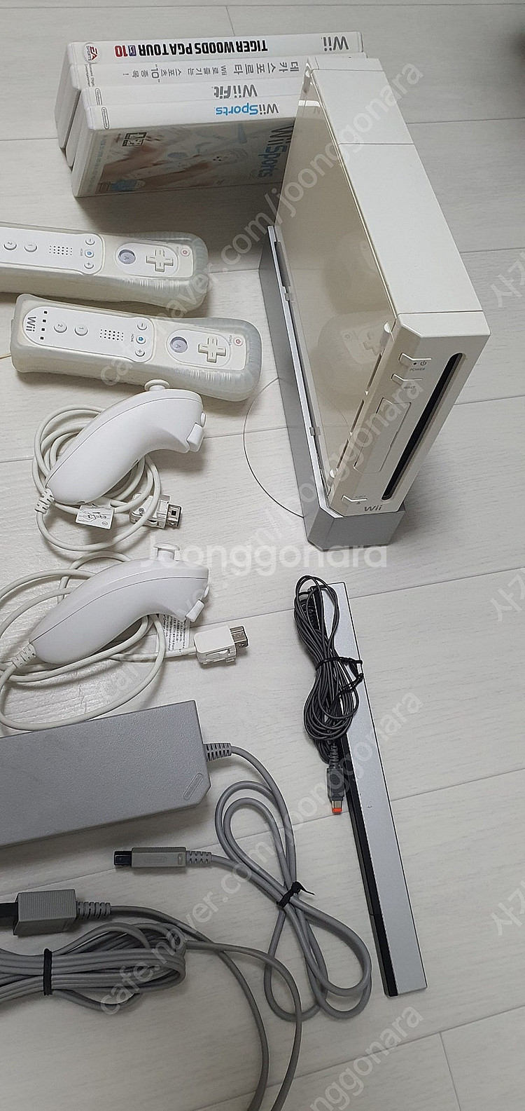 wii 2인세트, 게임CD 4장 및 발란스 보드 등 전...--3