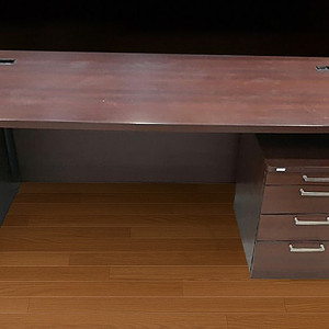 일룸 서재 1600 x 800 mm 책상 및 서랍장 (월넛 색상)