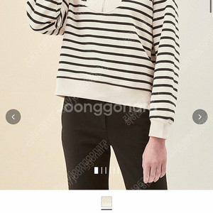 SJSJ 스트라이프 하프집업 탑 새상품