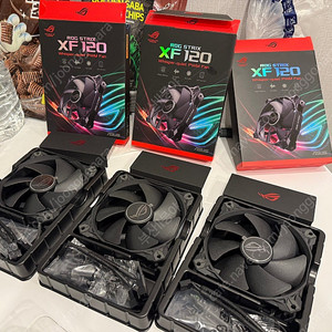 [풀박스] ASUS ROG STRIX XF120 시스템 팬 3개 개당 10,000원 판매합니다~ (일괄 구매시 25,000원)