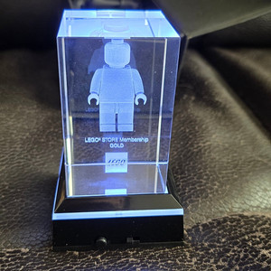 레고스토어 골드 크리스털 led 트로피