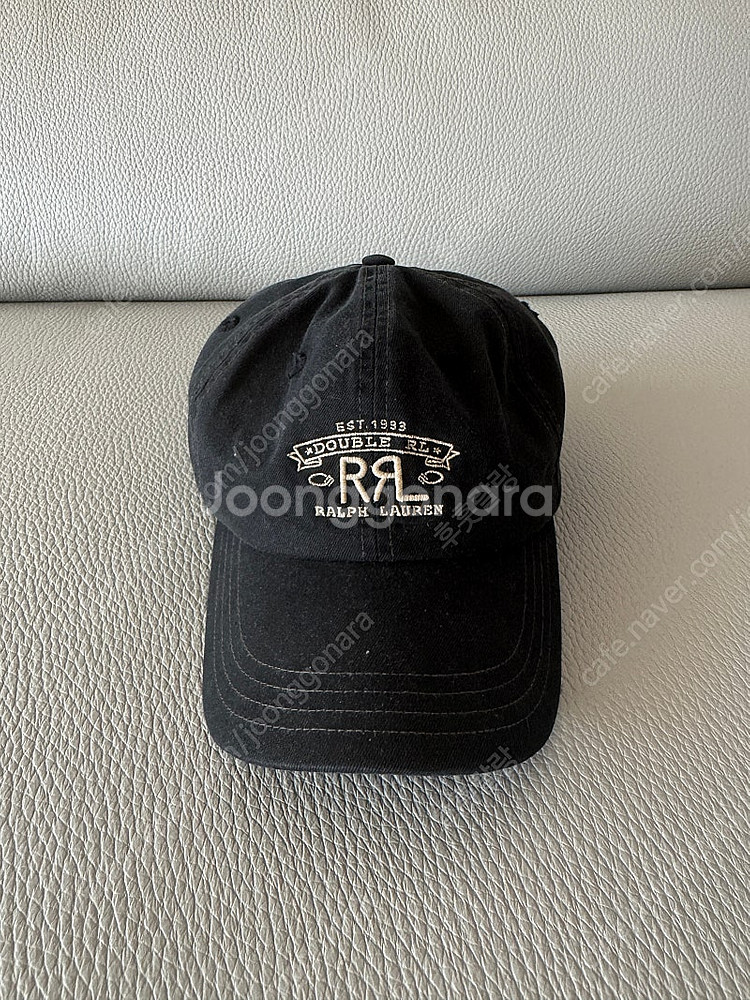 RRL RRL 랜치 로고 트월 볼캡 블랙 김우빈모자--0