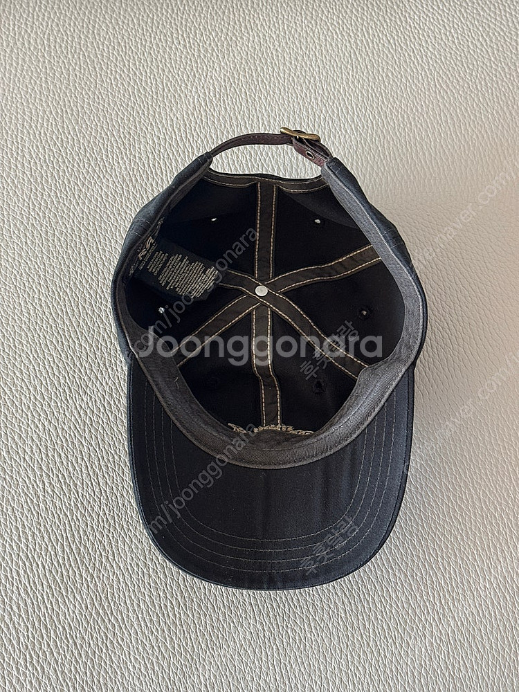 RRL RRL 랜치 로고 트월 볼캡 블랙 김우빈모자--1