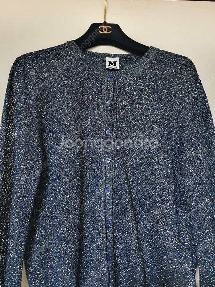 엠 미쏘니 M MISSONI 글리터 니트 가디건 (46...--2