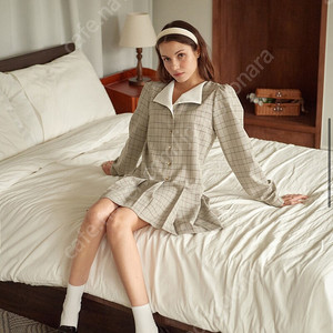 새상품) 메리온 모니카 체크 원피스