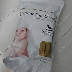 애플크럼비 아기 기저귀 M 5-8kg 밴드형 남녀공용 2입x49매= 98매