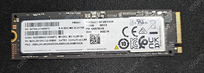 삼성전자 pm9a1 m.2 ssd 512gb--0