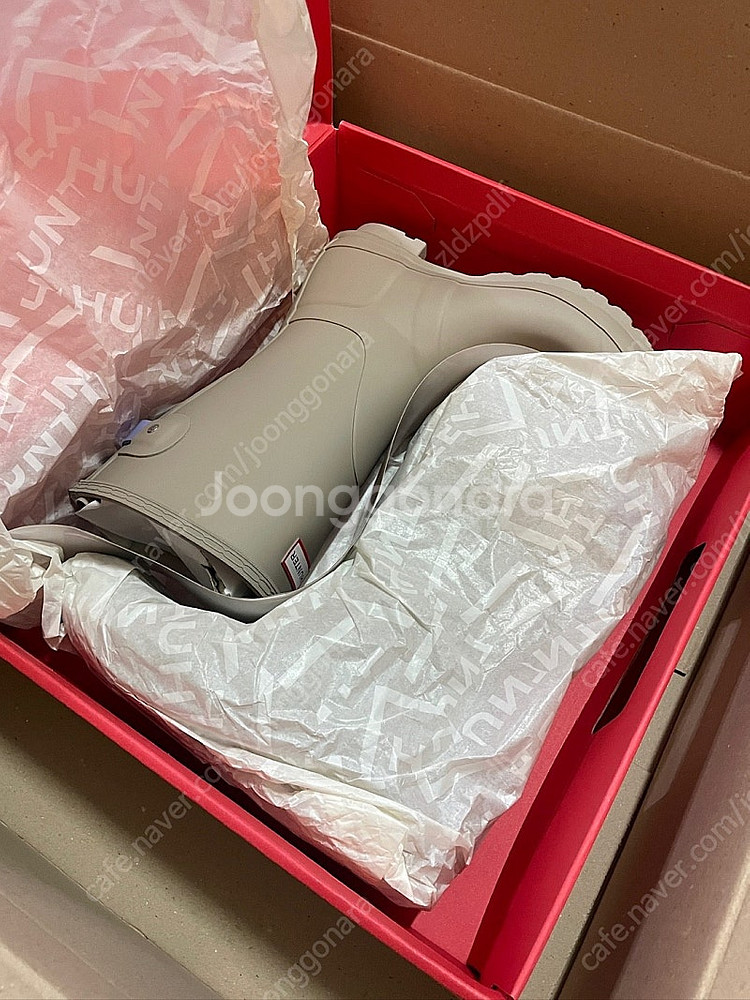 헌터 레인부츠 장화 250 새상품 여성 오리지날 백 어...--1