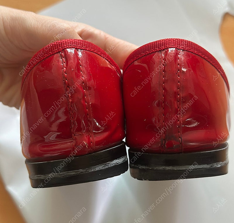 레페토 산드리옹 빨강 페이턴트 39--4