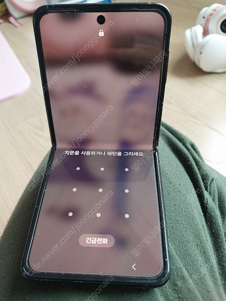 (개인)삼성z플립3 블랙 팜--3