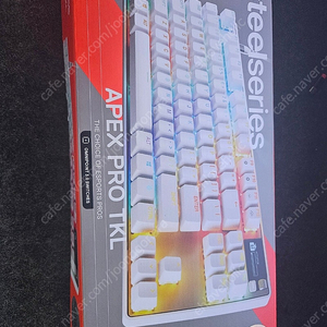 스틸시리즈 Apex Pro TKL Gen 3 White us 게이밍 키보드 팝니다.
