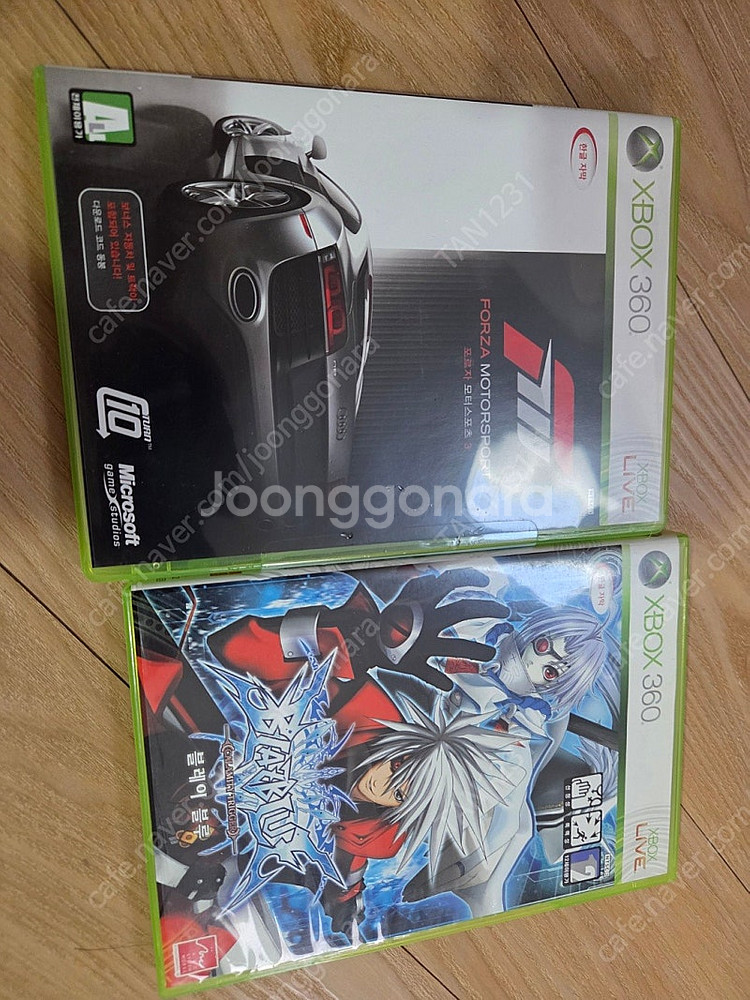 XBOX 360 포르자스포츠3 블레이블루 2개 일괄 택...--0