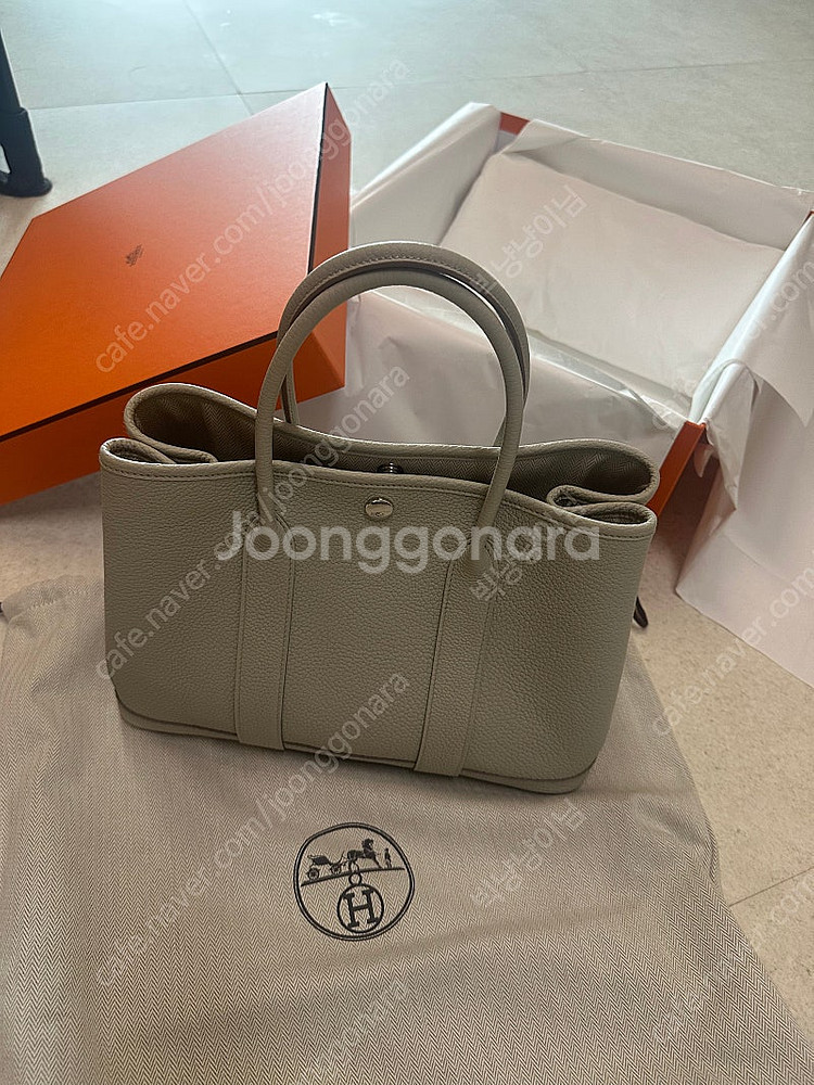 에르메스 가든파티 30 베통 w각인 새상품--1