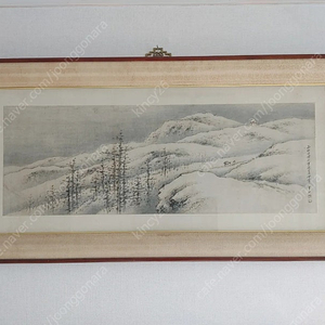 청전 이상범 설경 작품 팝니다.