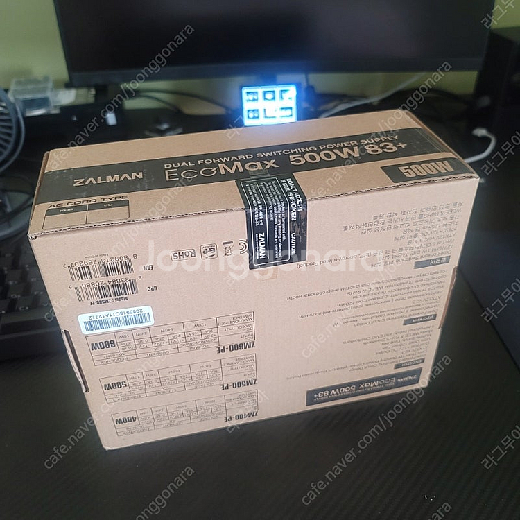 잘만 에코맥스 500W 파워서플라이 (미개봉)--1