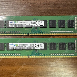 [개인] 삼성전자 DDR3 4G PC3-12800 단면 램 2개 일괄 판매합니다.