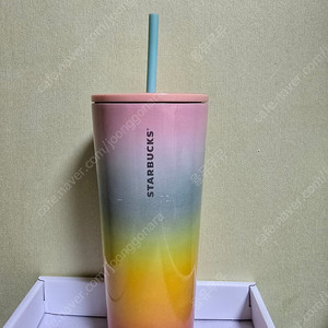 스타벅스 샌프란시스코 옴브레 레인보우 콜드컵 스틸 텀블러