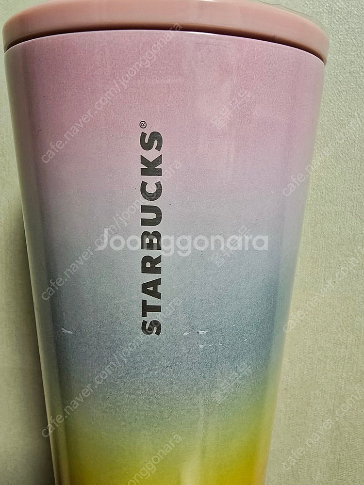 스타벅스 샌프란시스코 옴브레 레인보우 콜드컵 스틸 텀블...--1