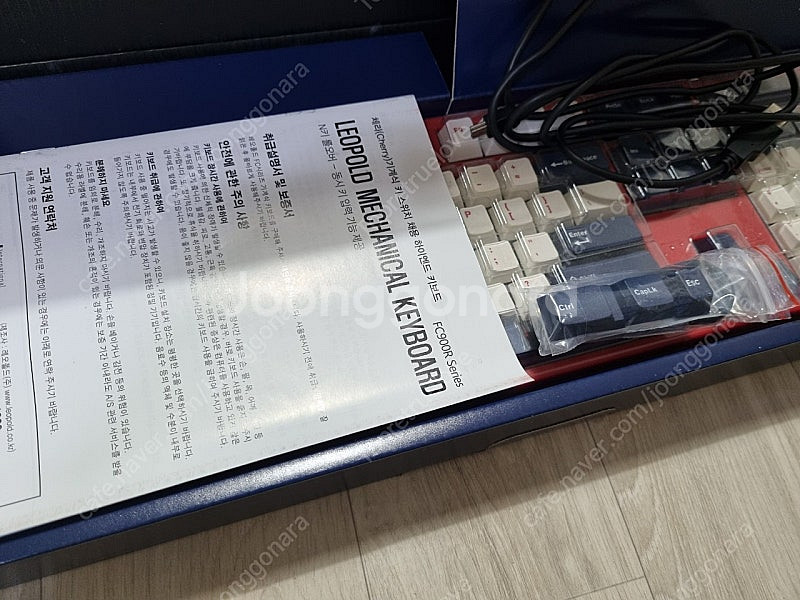 레오폴드 FC900R PD 화이트블루스타 은축 (스피드...--1