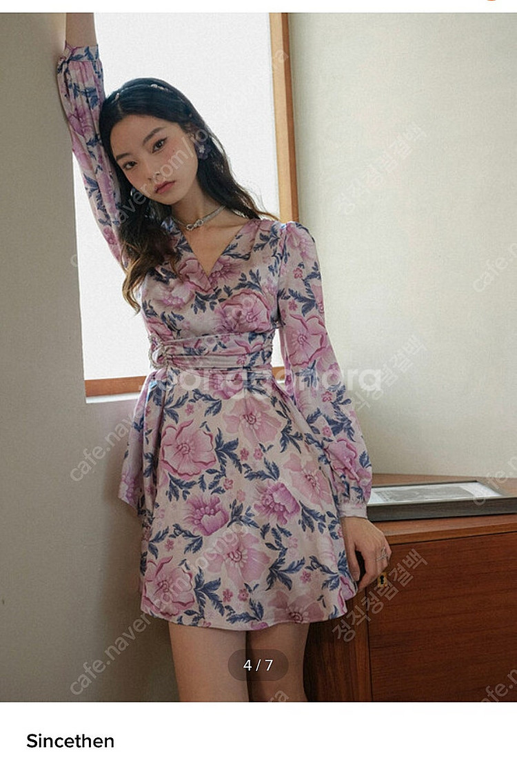 신스덴 플라워 원피스 S--0