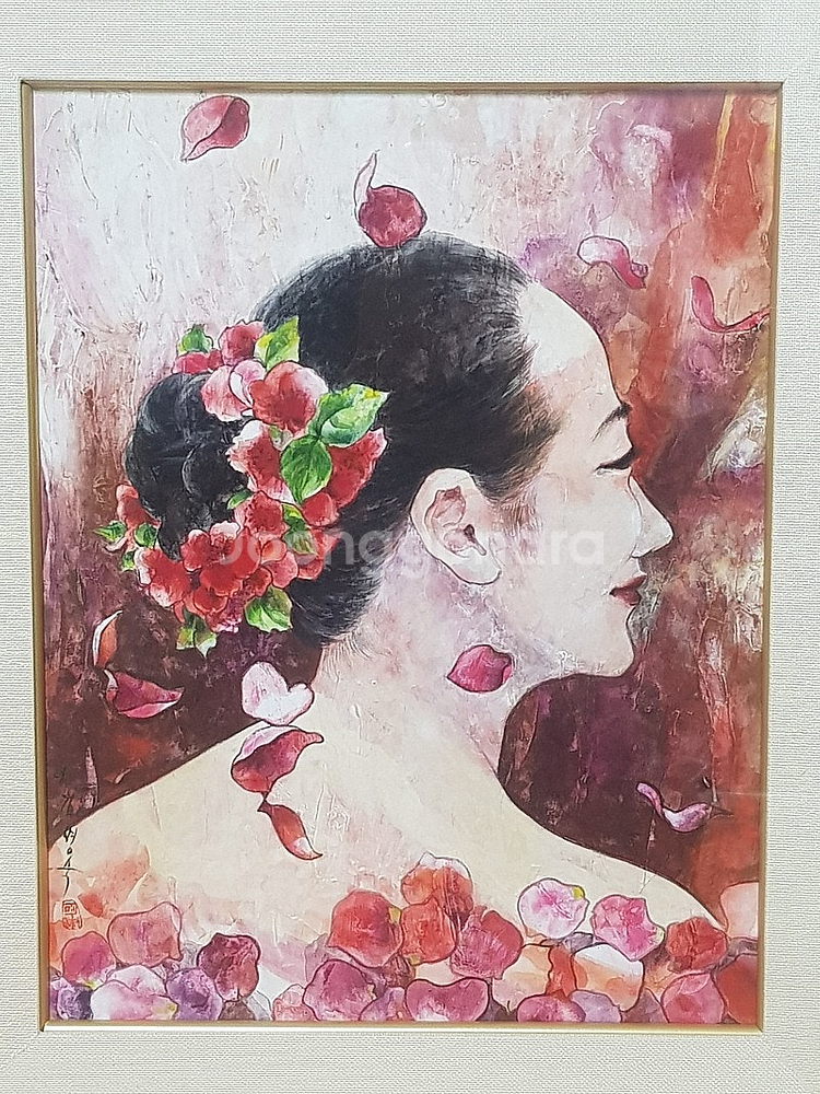 김명숙작가님 분채작품 찬란한 그 날 판매합니다--0