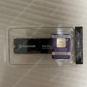 [미개봉 새제품] 국내정품 솔리다임 P44 Pro M.2 NVMe 2TB