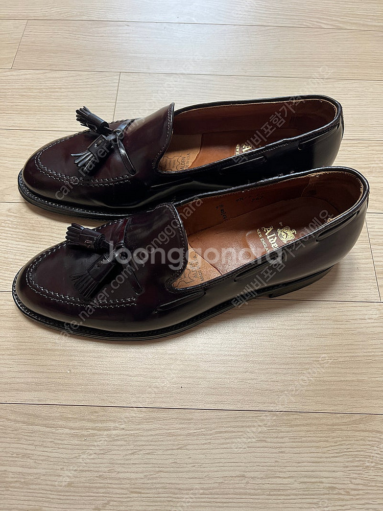 알든 563 버건디 코도반 테슬로퍼 9.5D사이즈--2