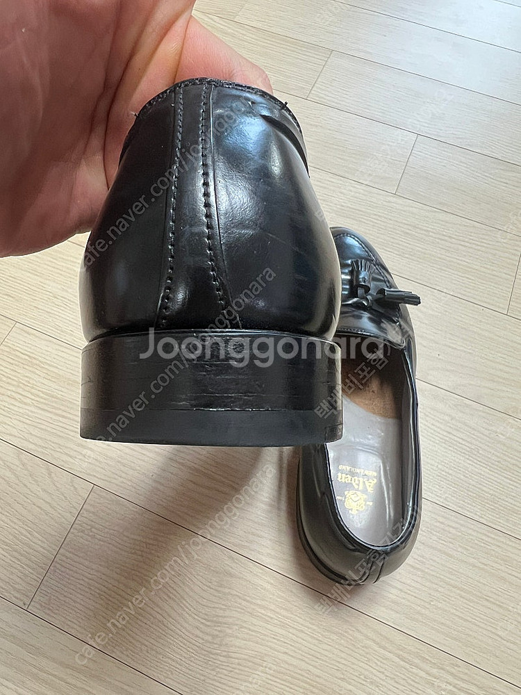 알든 664 블랙 코도반 테슬로퍼 9.5D사이즈--5