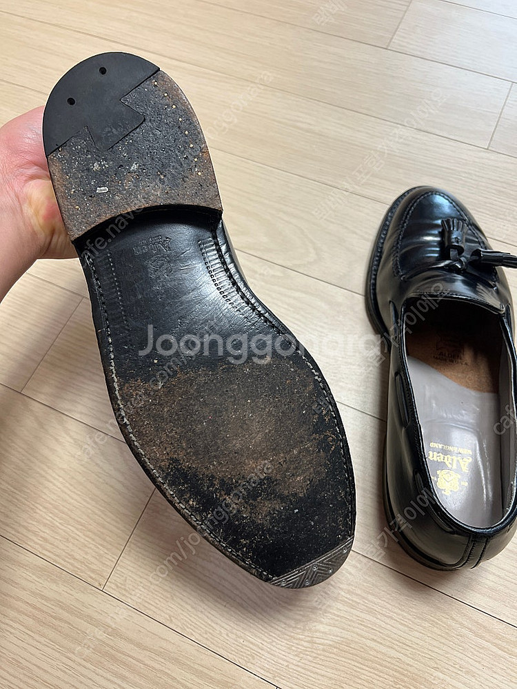알든 664 블랙 코도반 테슬로퍼 9.5D사이즈--6