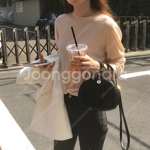 시어드 fresh knit apricot--0