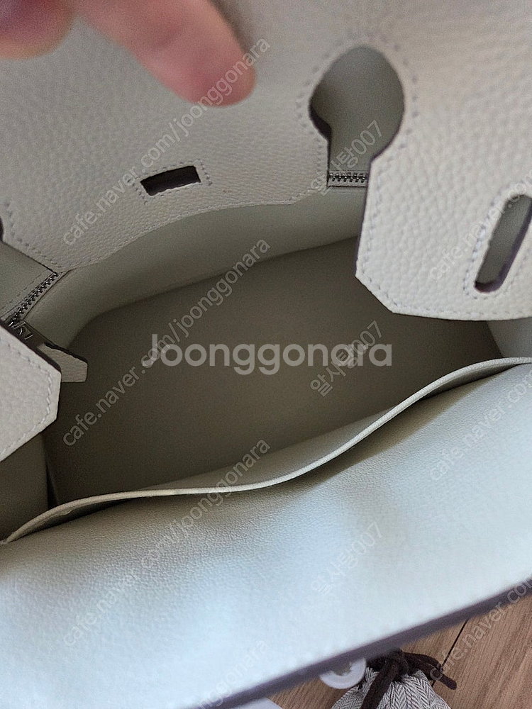 여성용 아이보리 토트백 워킨백--3