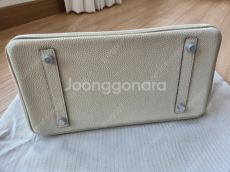 여성용 아이보리 토트백 워킨백--4