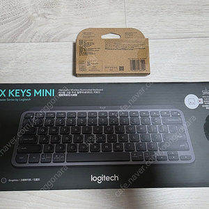 로지텍 mx keys mini 그래파이트 + 로지볼트(미개봉)