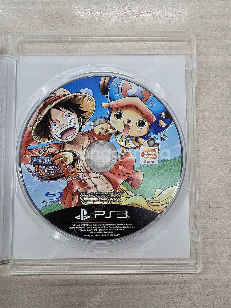 # 플스3(PS3) "원피스 언리미티드 월드 레드" 판매합니다.--4