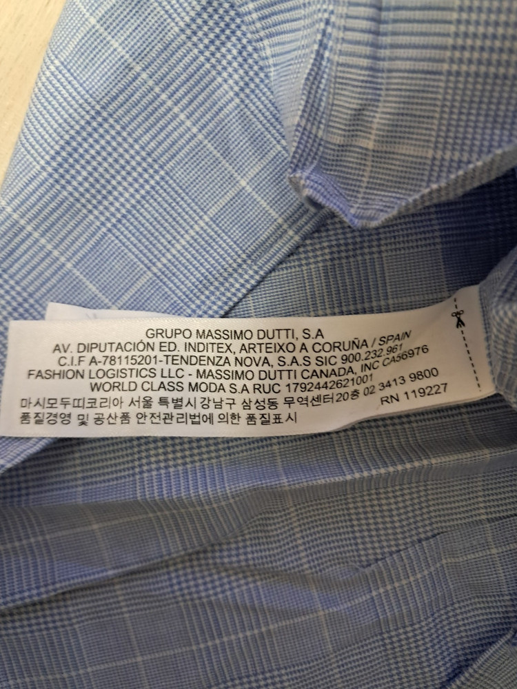 남성용 마시모두띠 셔츠 남방 S(95정도) 새상품 이미지
