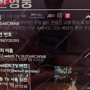 lg 48cxknb oled TV 판매합니다.