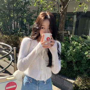 샵시예 코코모헤어가디건 아이보리 새상품