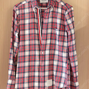 Thom Browne 히든삼선 타탄체크 셔츠 1