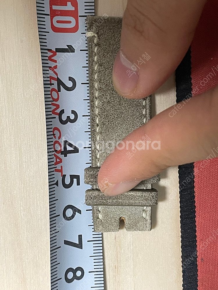 빈치하다 그레이 스웨이드 스트랩, 시계줄--2