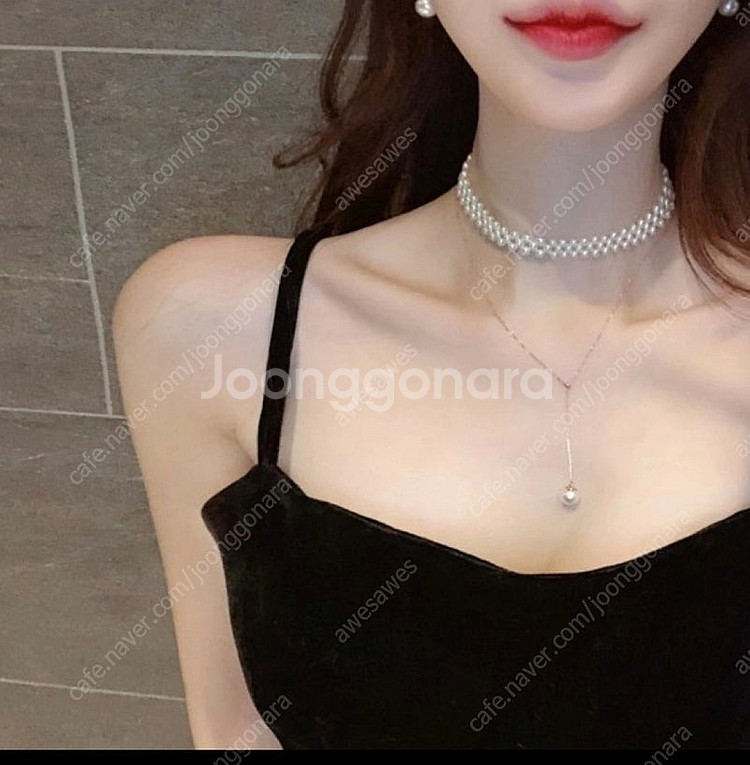 14K 로즈팩토리 아코야 진주 목걸이 로즈골드--1