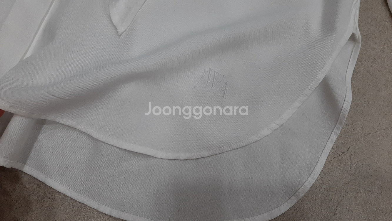 EVO 이보레이스 빅카라 원피스 , 소매리본끈 러플 블...--6