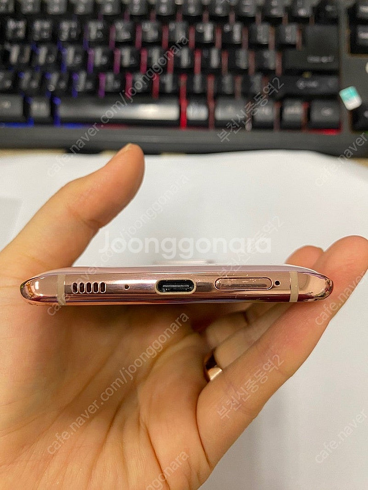 201590 SK 갤럭시A80 로즈골드 AA급 128G...--6