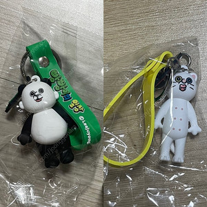 빵빵이의 일상 피규어 키링 (판다 팬더 빵빵이, 뿡빵이)