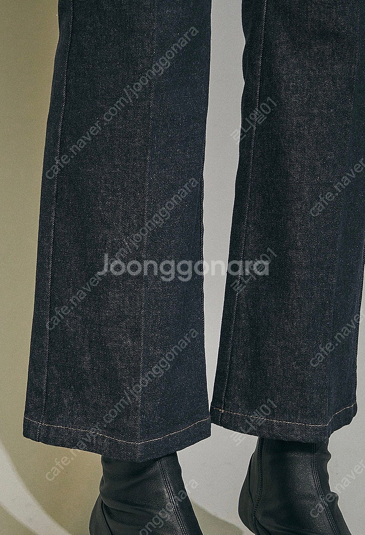 마인 세미 부츠컷 데님 청바지--2