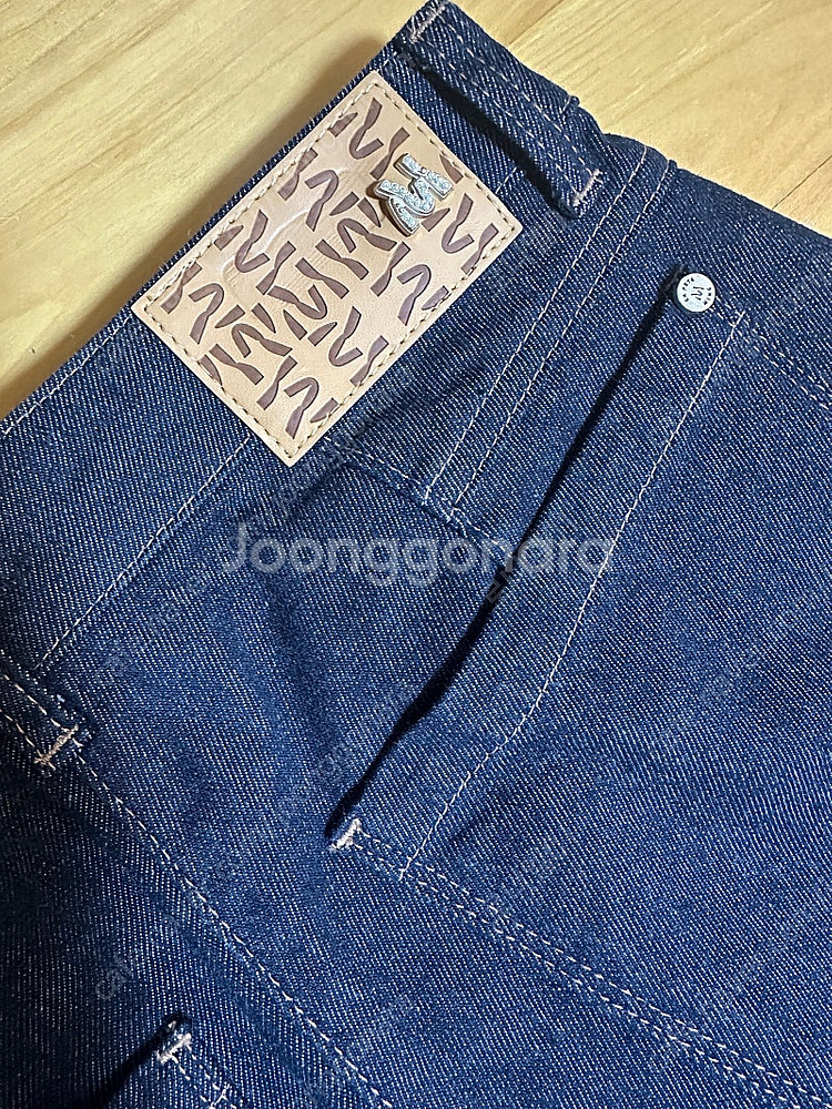마인 세미 부츠컷 데님 청바지--4