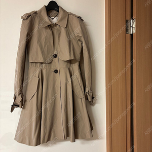 reneevon 레니본 공주풍 럭셔리 고풍 A라인 트렌치코트 결혼식하객룩