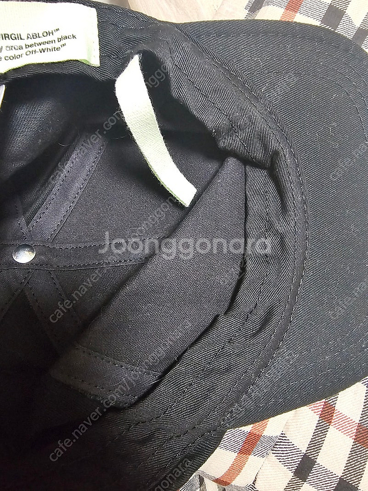 정품))안쓴거..오프화이트 모자 스냅백 볼캡--1