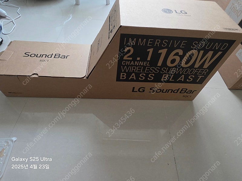 lg사운드바 sqc1 미개봉 새제품 팝니다
