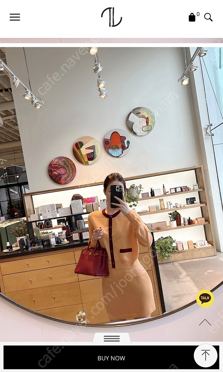 [가격내림] 더로랑 제작 울 니트 세트 환타&와인 Free 미개봉 새상품--4